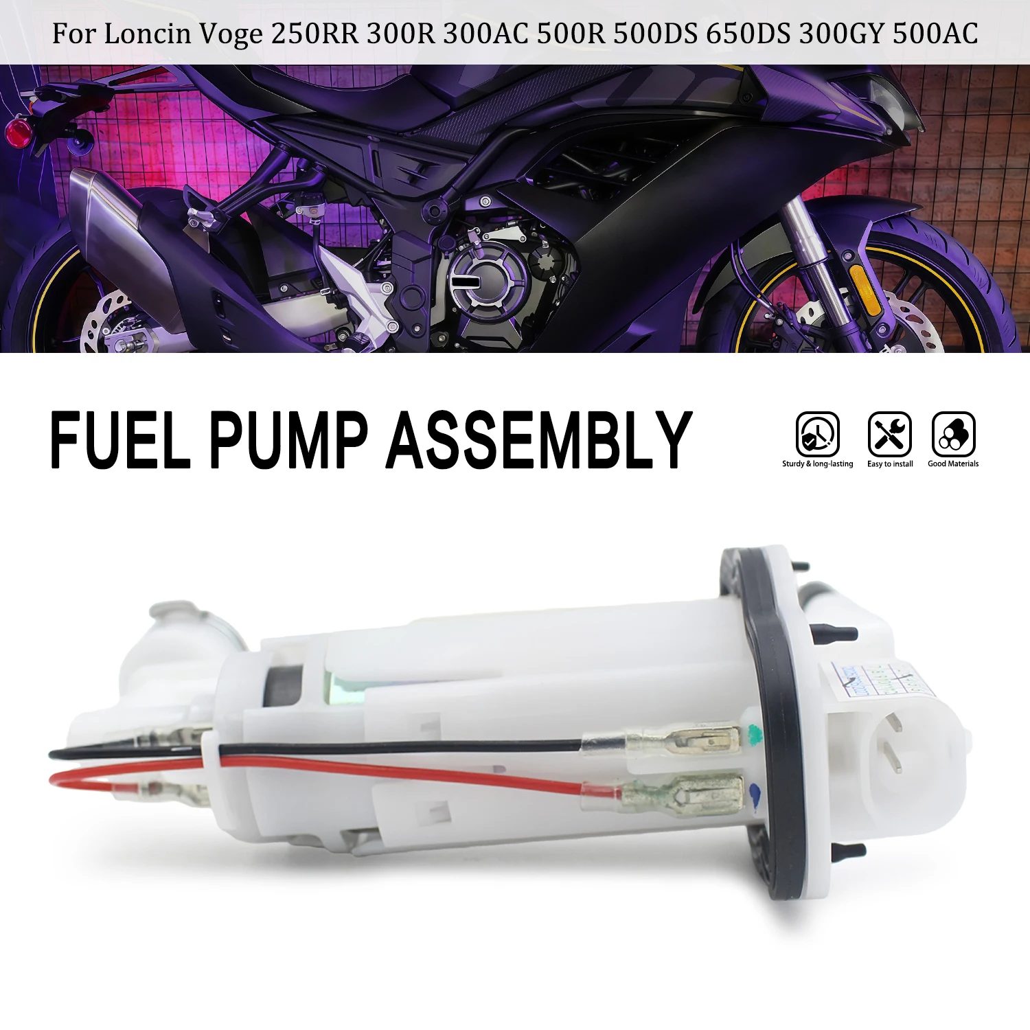 Fuel Pump For Voge 250RR 300R 300AC 500R 500DS 650DS 300GY 500AC Motorbike Fuel Delivery Motorcycle Parts