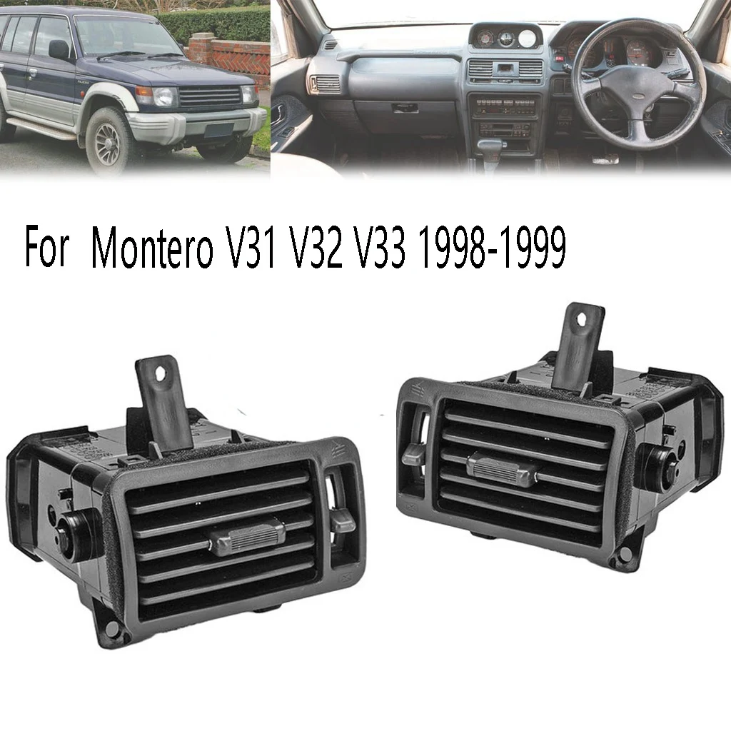 Salida de ventilación A/C para tablero de ventilación de aire acondicionado izquierdo + derecho para Mitsubishi Pajero Shogun Montero V31 V32 V33 1998-2016