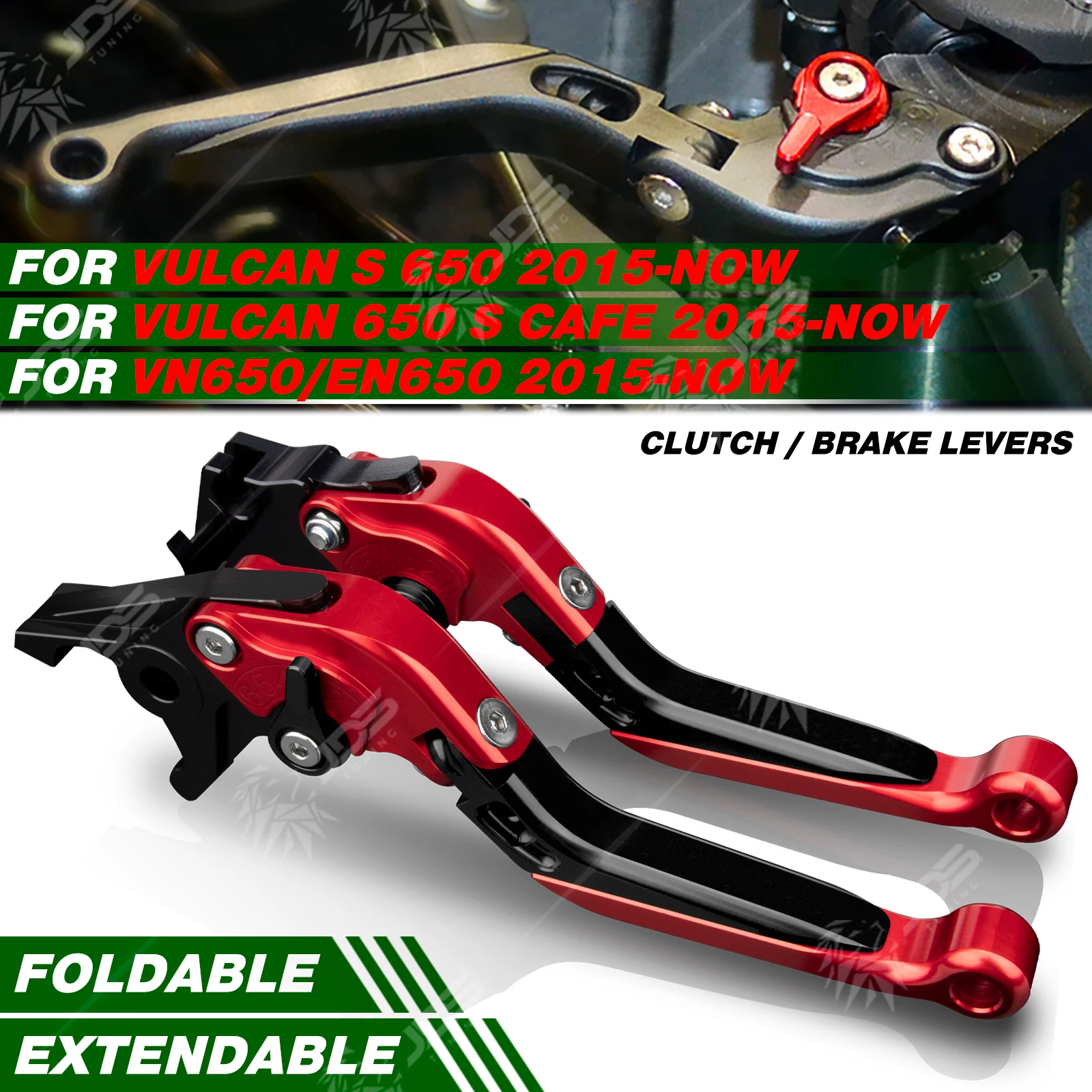 

For Kawasaki VULCAN S/650S/CAFE/VN650/EN650 2015-NOW Clutch Lever Brake Lever Set Foldable Handle Levers Motor Accessories Part