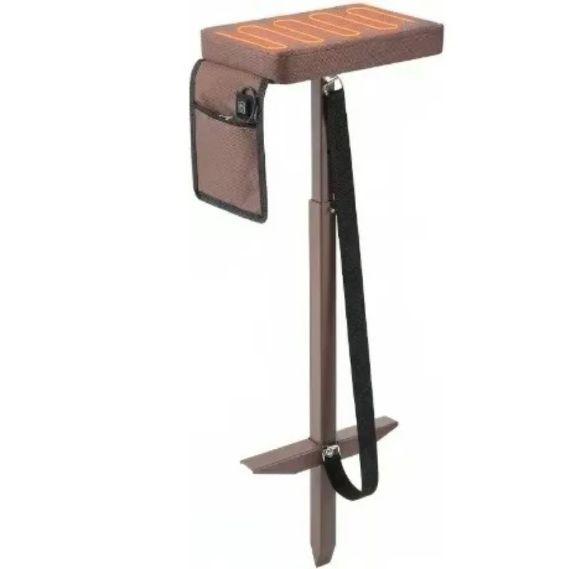 360 Degree Rotatable Foldable Outdoor Stool With Heating Pad For Camping Field Use