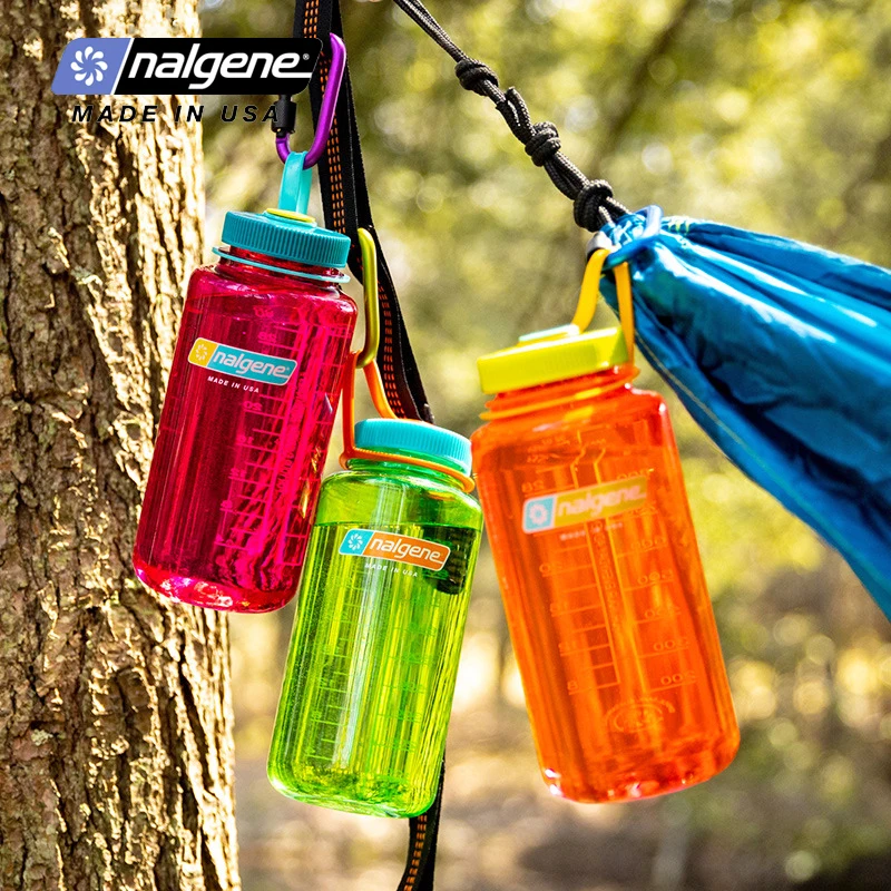 

Nalgene 1000ml Wide Mouth Water Bottle Large Capacity Tritan Leakproof Sports Cup for Camping Hiking Gym Outdoor Durable Safe