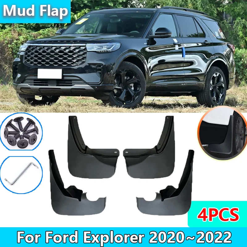 

MudFlaps for Ford Explorer 2020~2022 2021 U625 Mudguards Front Rear Wheels Fender Mud Flaps Splash Guard Car Styline Accessories