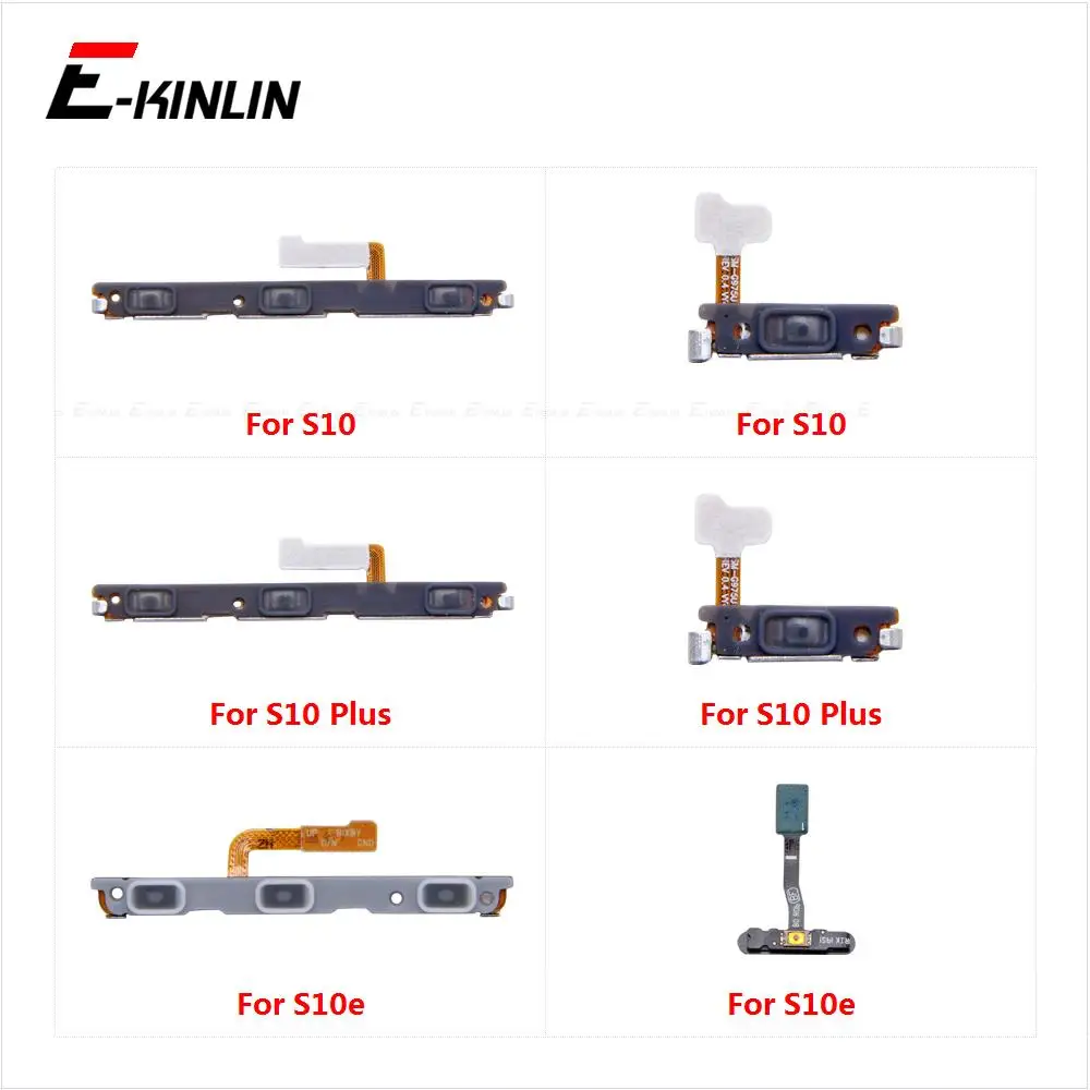 For Samsung Galaxy S10e 10 Plus Power Switch On Off Key Volume Button Flex Cable 5G Parts