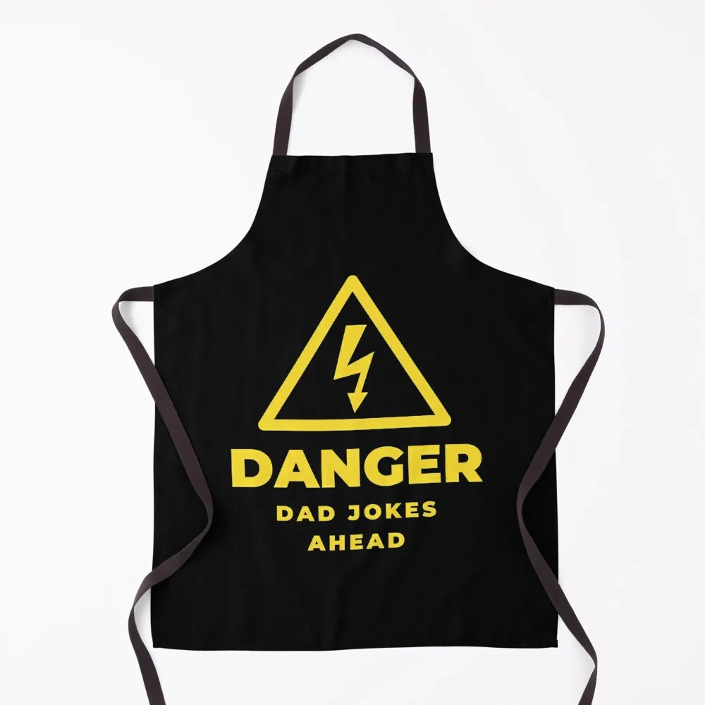 

Caution Dad Jokes Ahead Cautious Sign Apron chef for man Kitchen New 2022 Year Apron