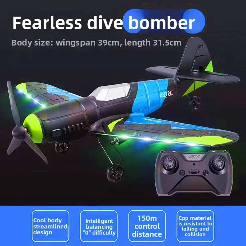 Crash-resistant remote control airplane, fixed-wing glider, model airplane toy, G8, outdoor flying model for children and boys.