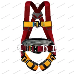 High Altitude Work Safety Harness Full Body Five-point Safety Belt  Outdoor Climbing Training Construction Protective Equipment