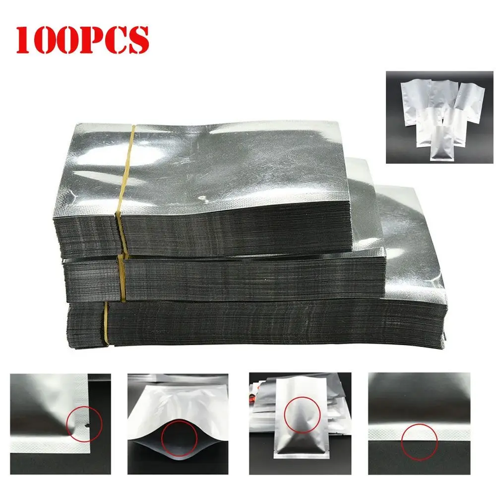 

Flat Heat Seal Home Aluminum Foil Vacuum Bags Kitchen Tool Food Sealer Storage Pouches
