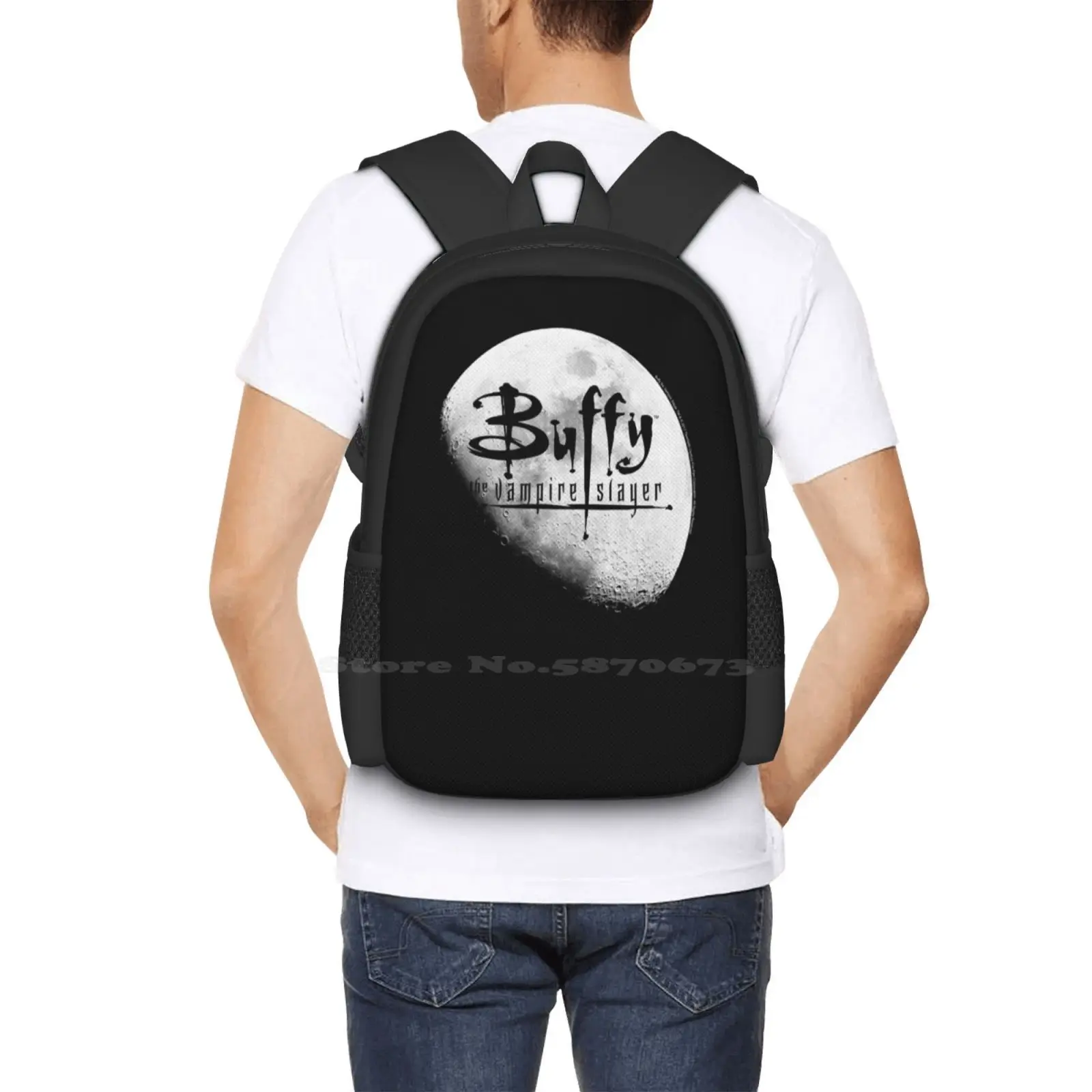 Buffy The Vampire Hot Sale Backpack Fashion Bags Tueur De Vampire Tuer Buffy Contre Les Vampires Promo Pieu Btvs