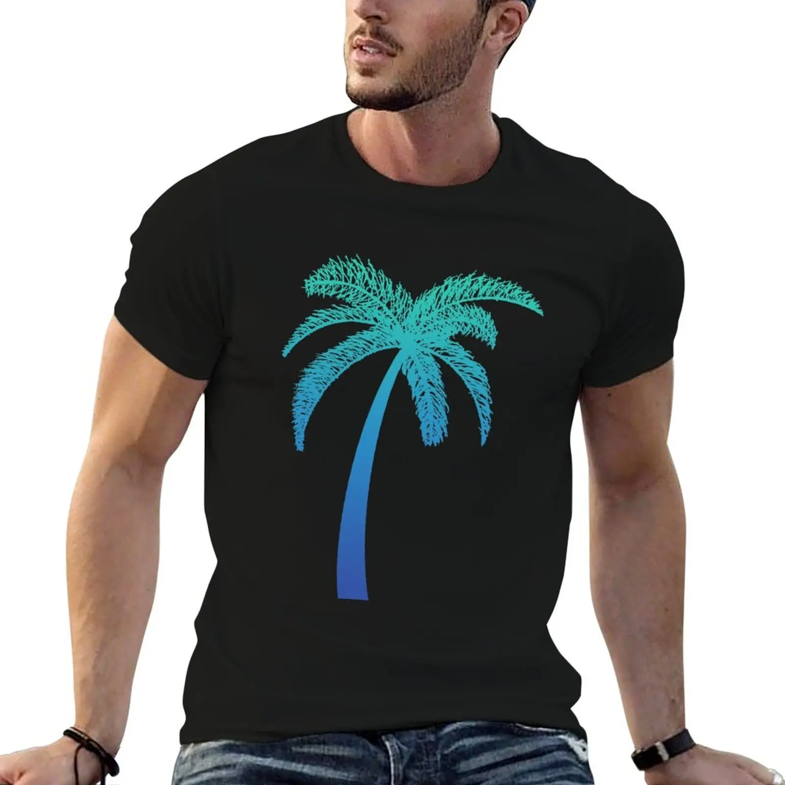 

Tropical Palm tree T-Shirt anime t shirts for man t shirts with prints T-Shirt