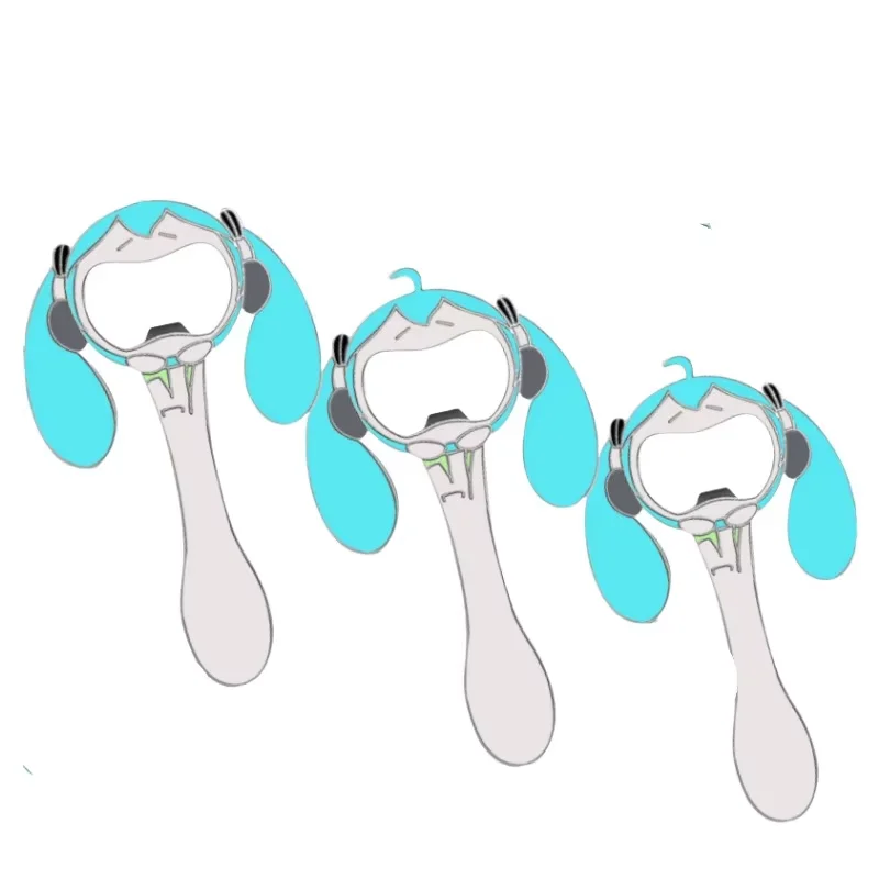 Hatsune Miku high color value creative new metal bottle opener cute creative magnetic suction special screwdriver for friends - view 3