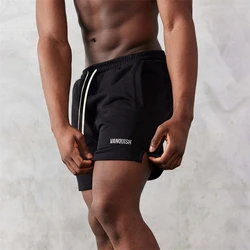 Short coupe régulière en coton noir pour hommes, pantalons quarts décontractés, pantalons de survêtement d'entraînement de fitness College, vêtements de jogging à la mode