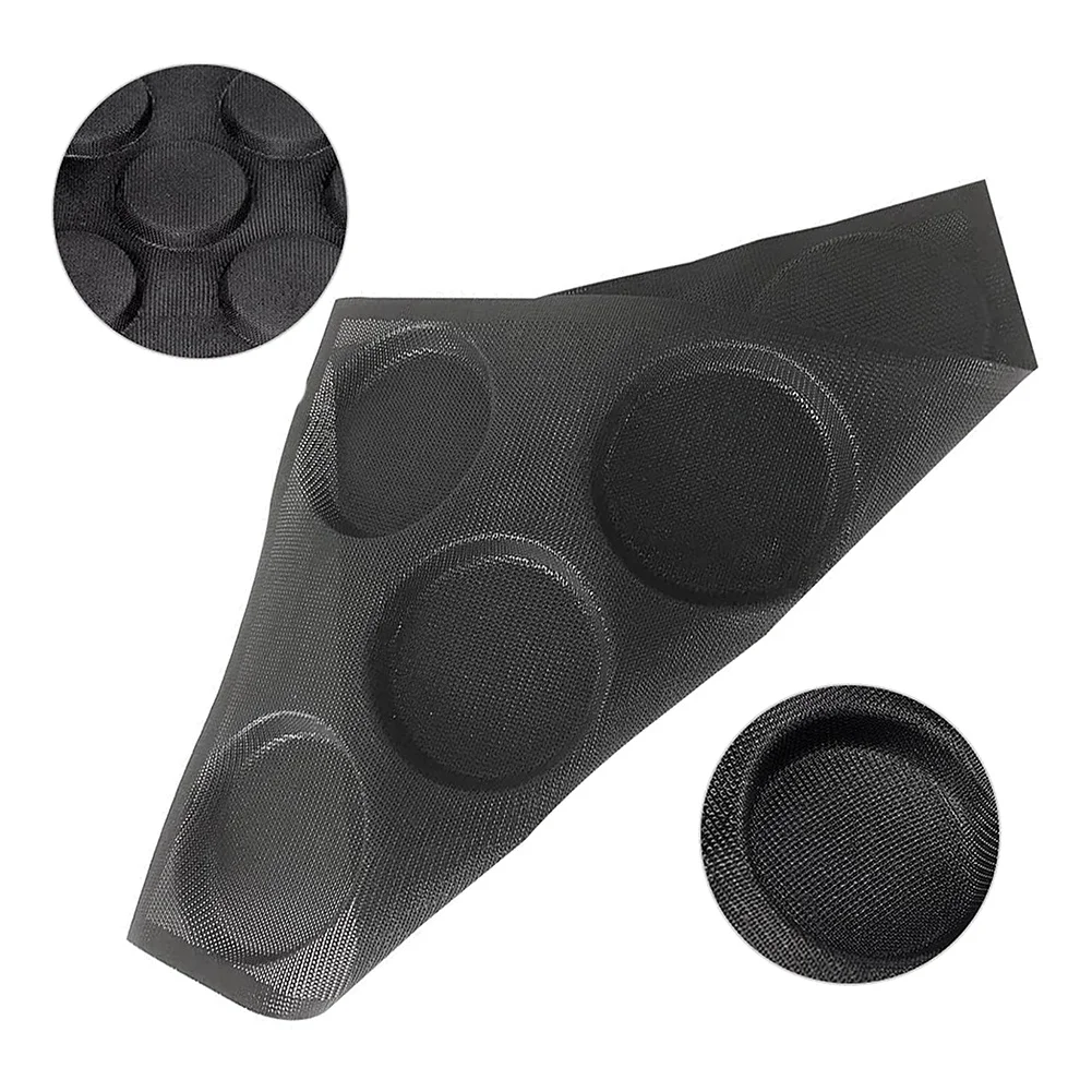 Moldes de cozimento perfurado antiaderente de silicone, 8 furos, Hambúrguer, Panelas de pão para cozimento, Pão, Pão