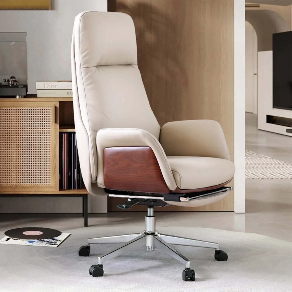 

Modern Ergonomic Executive Chairs Comfortable Height Adjustable Chairs Swivel Leather Office Chair