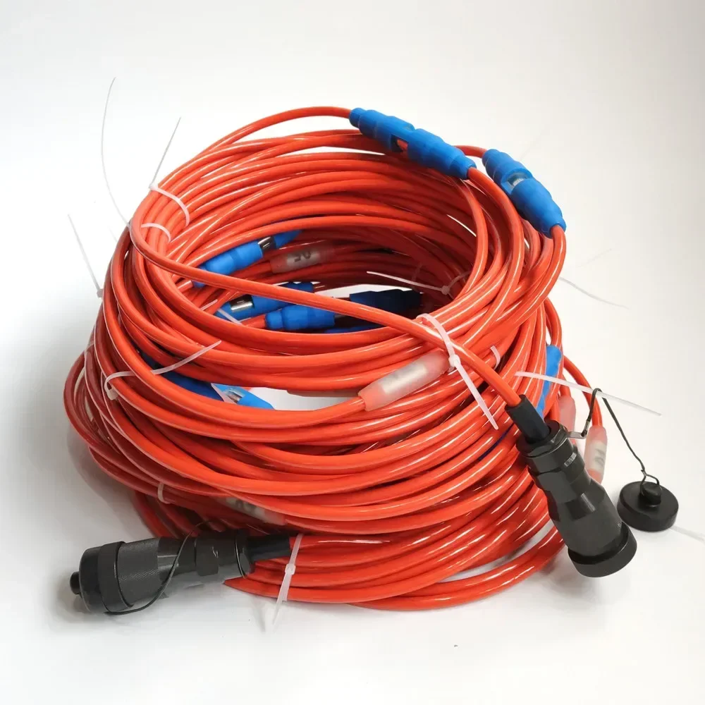 

for cable with 12 Split Spring Clip Take-out Molded Type , Seismic Refraction Cable