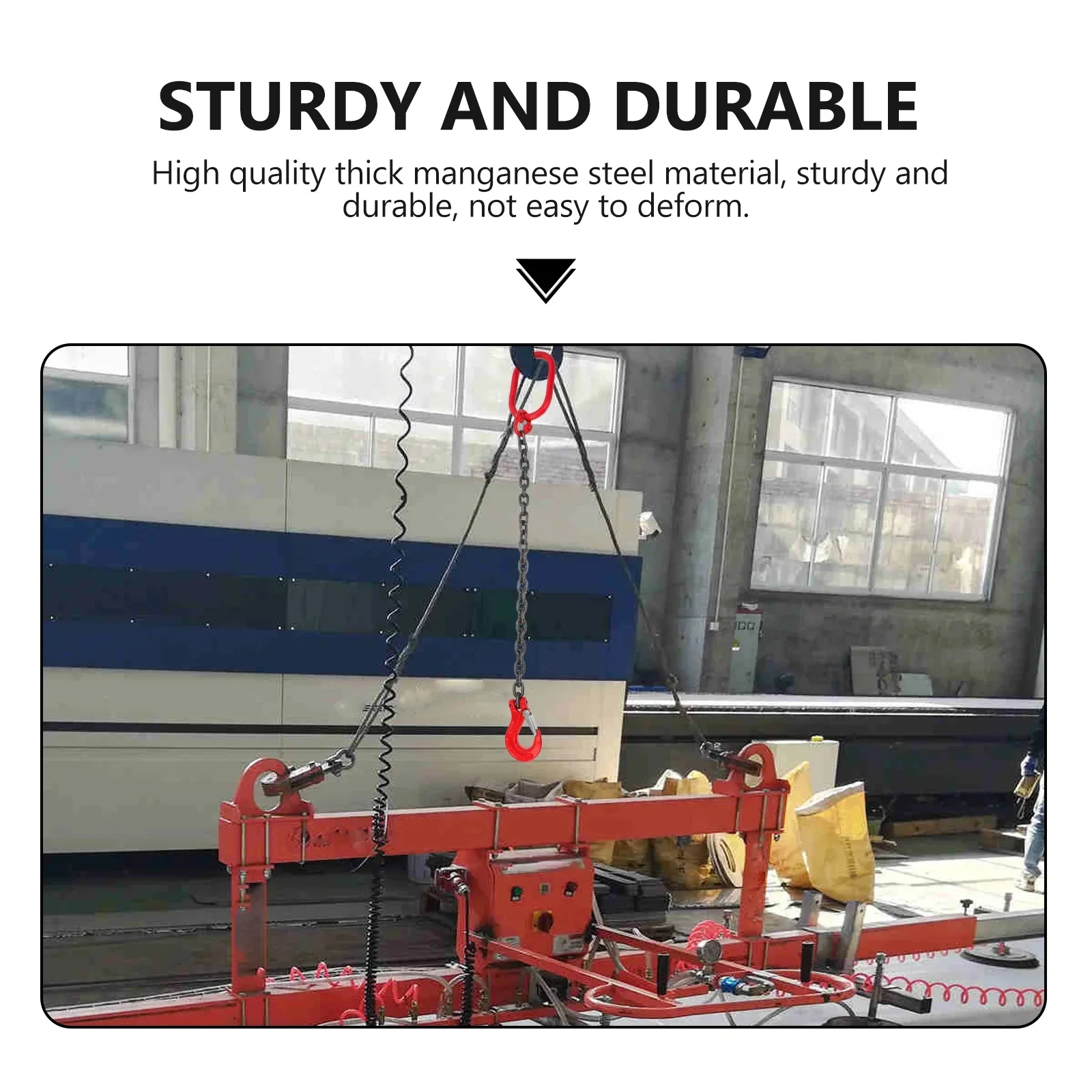 1T 1Mปฏิบัติยกโซ่สลิงHeavy Duty Life Chainสลิงคว้าตะขอแมงกานีสเหล็กSuspension ChainสําหรับHome