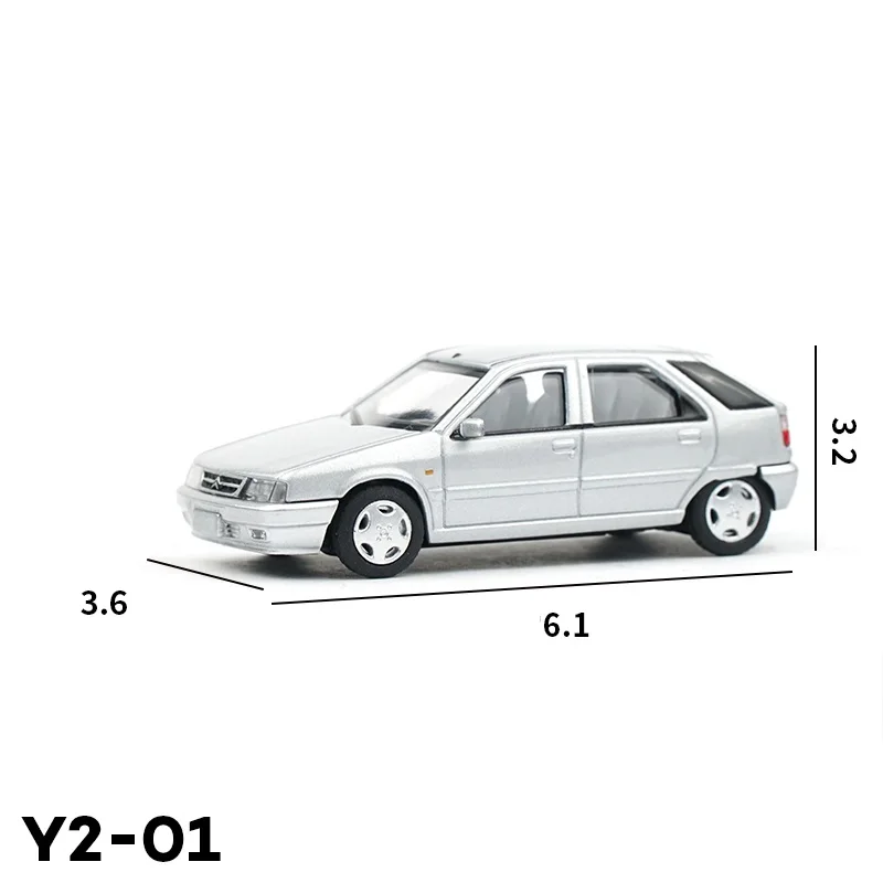 Xcartoys 1:64 Ci-troen Fukang Y2-01 Silver Alloy Simulation Model Car