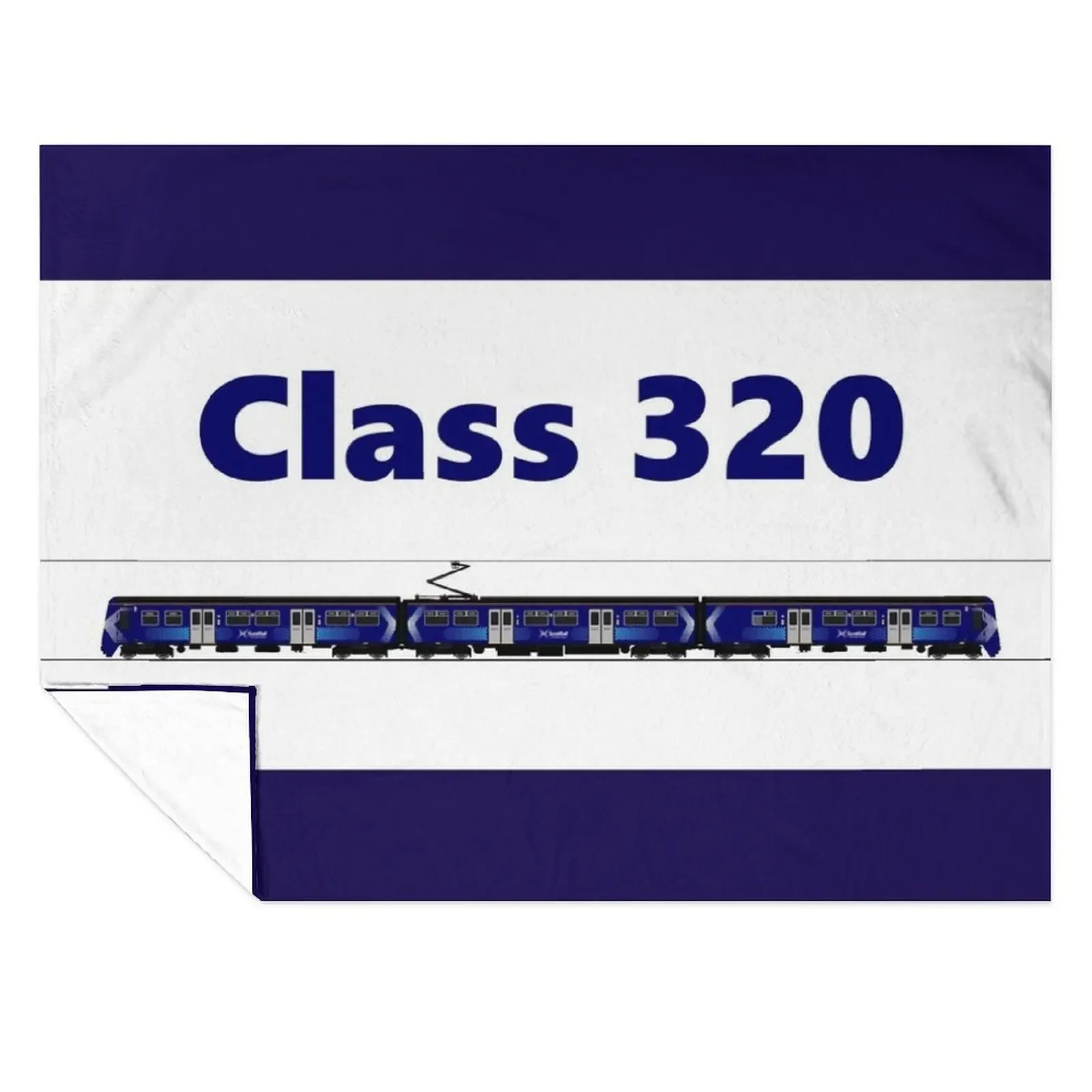 

CLASS 320 SCOTRAIL TRAIN Throw Blanket Loose Flannels Furry Kid'S Blankets