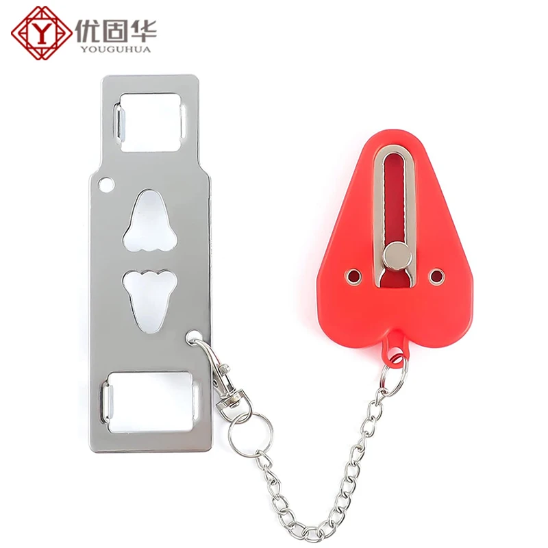 Travel Portable Door Lock Anti-theft Security-Protection Safety Latch Metal Lock Home Room Hotel Accommodation Door Stopper