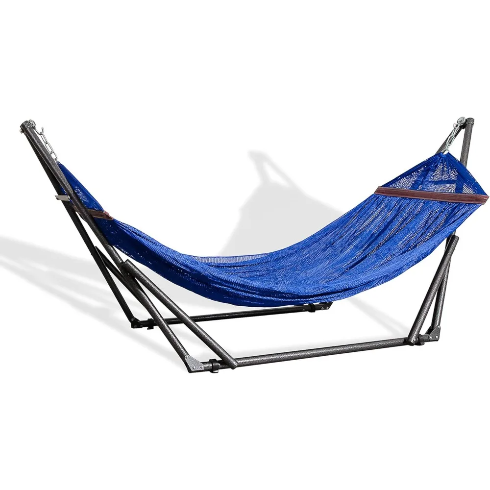 

Best Home Fashion Hammock with Collapsible Steel Stand & Carrying Case, Portable & Adjustable, Perfect for Camping Beach Summer