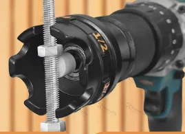 Power Drill Adapter Nut Spinning Wrench, Aftermarket 3D Print Tool for All‑Thread Rod Nuts