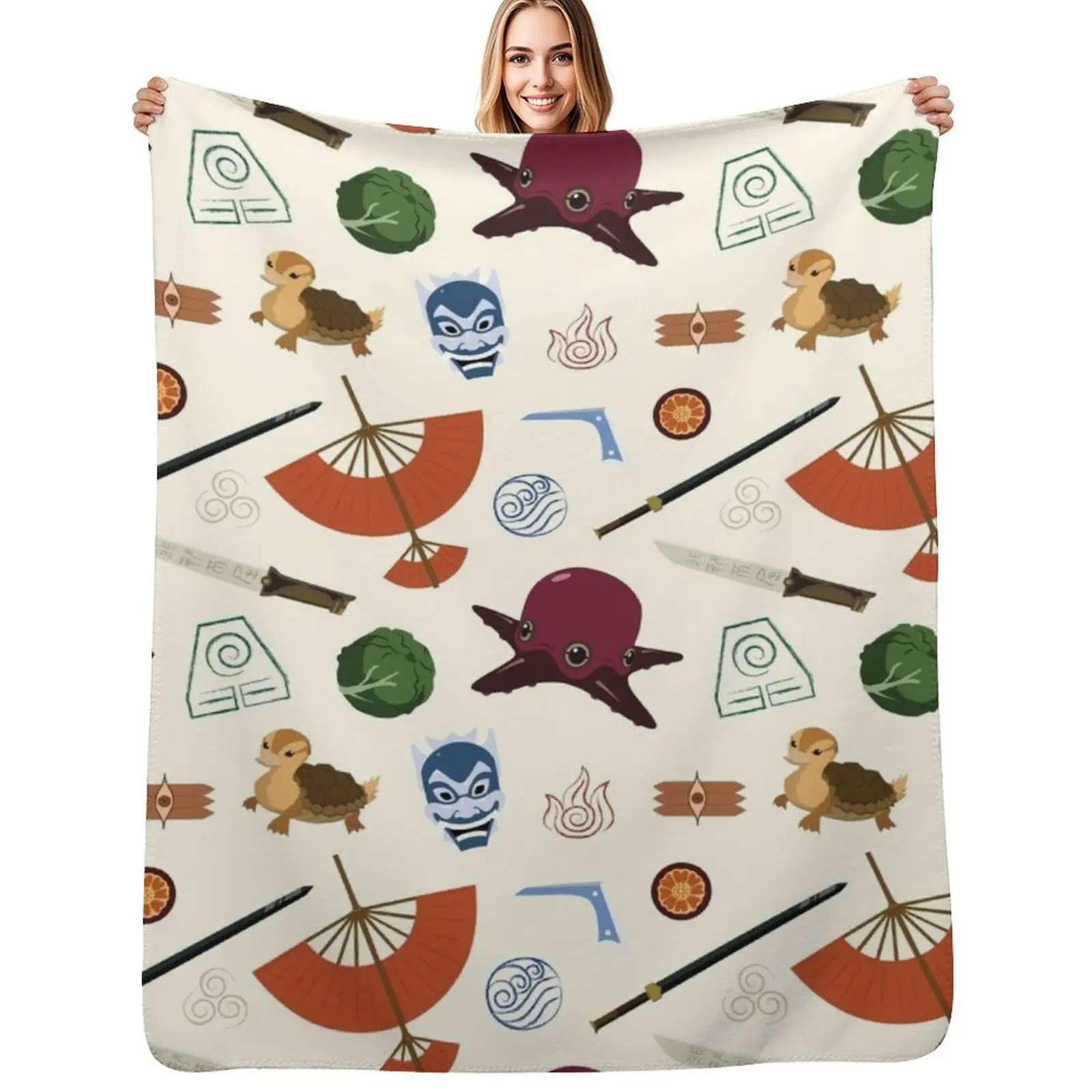 

Avatar Medley Throw Blanket Cozy Sofa Blanket for TV Watching Napping