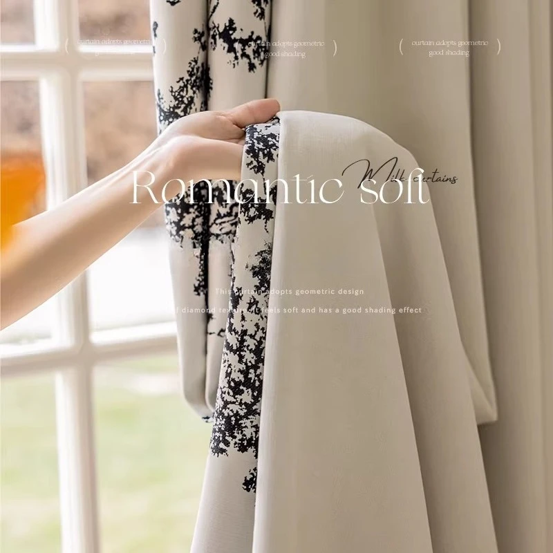 

Французские винтажные роскошные шторы с принтом синели для гостиной, спальни, затемняющие дерево Arbutus, кремовое кружево, белый тюль, индивидуальный декор