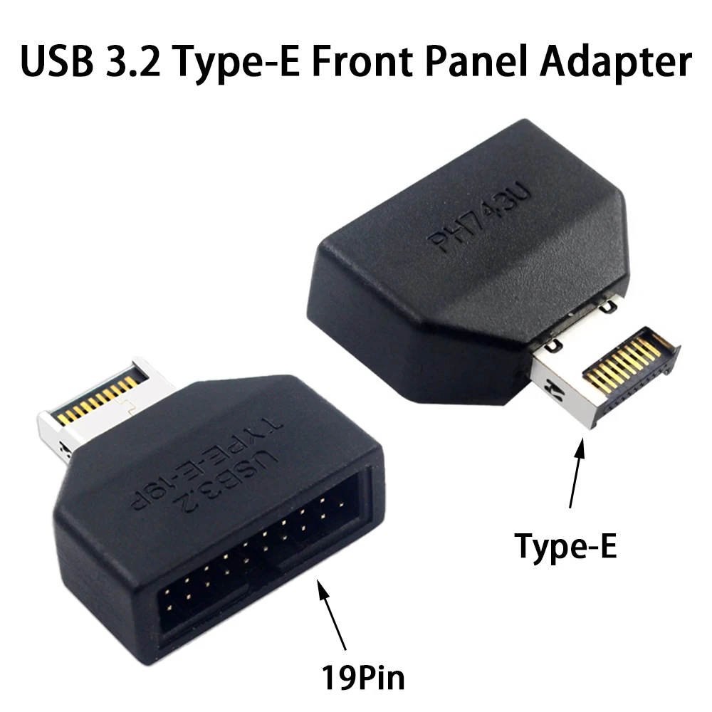 USB 3.2 Type‑E Front Panel Adapter 19 20Pin Motherboard Header Converter 5Gbps Plug And Play Internal Connector For Desktop PC