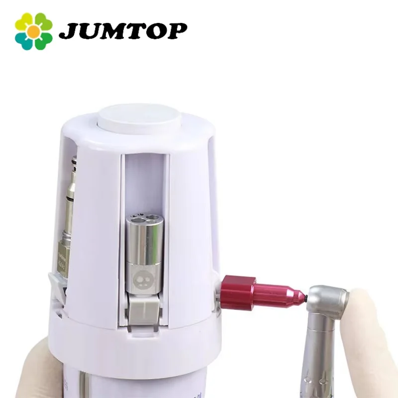 JUMTOP Dental Handpiece Cleaning Oil Lubricator with 5 Style Connector, Cleaning Oil Not Include