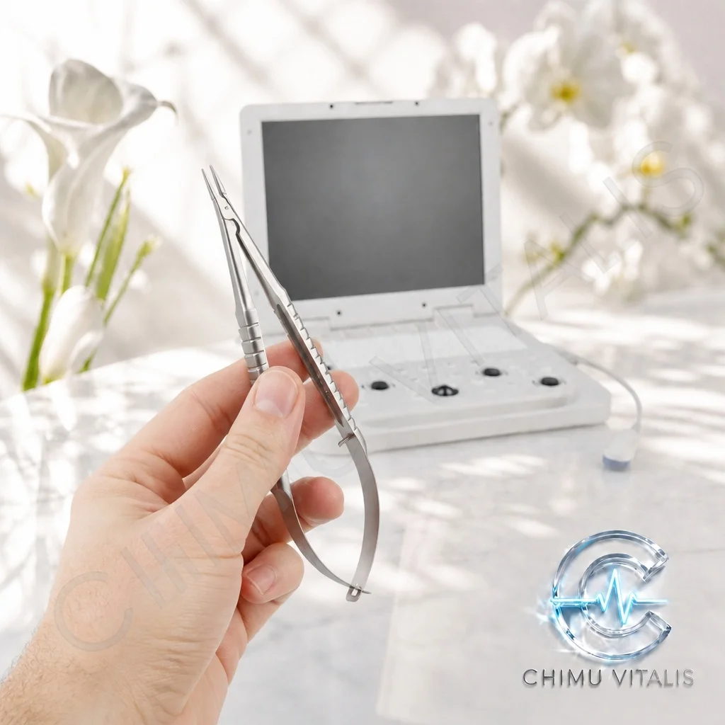 【CHIMU VITALIS 】Professional Fine Applicator Clamp, TC Hardened Alloy Precise Pincer, Lab Technical Tool, 135°C Support view 3