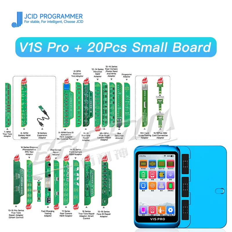 JC V1S PRO Programmer BGA315 BGA110 BGA70 for iPhone X-16PM iPad