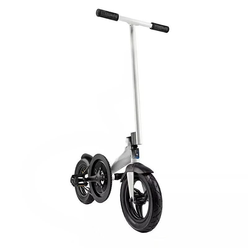 

Two wheeled scooter adult standing transportation folding pedal fitness