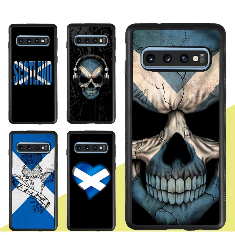 Scotland Scottish Flag Case For Samsung Galaxy S10 Plus S21 Ultra S20 FE A51 A71 A12 A22 A32 A52 A72 A50 A70 A21S