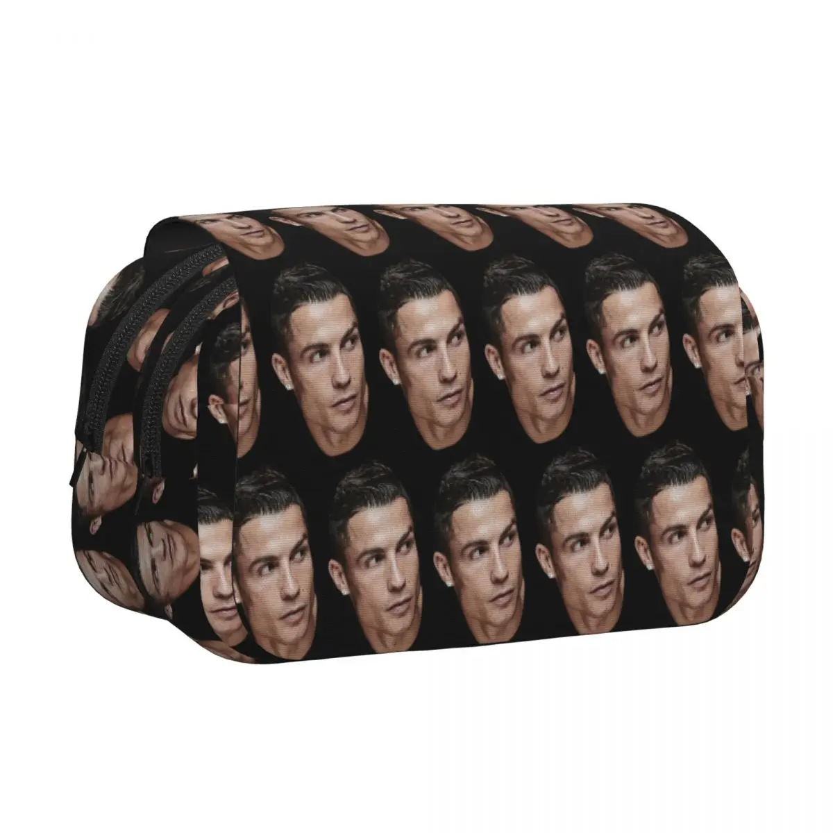Christiano Ronaldo Pencil Cases Pencil Pouch Hard Shell Leather Large Storage Pen Box Pencil Bag for Boys Girls Gifts