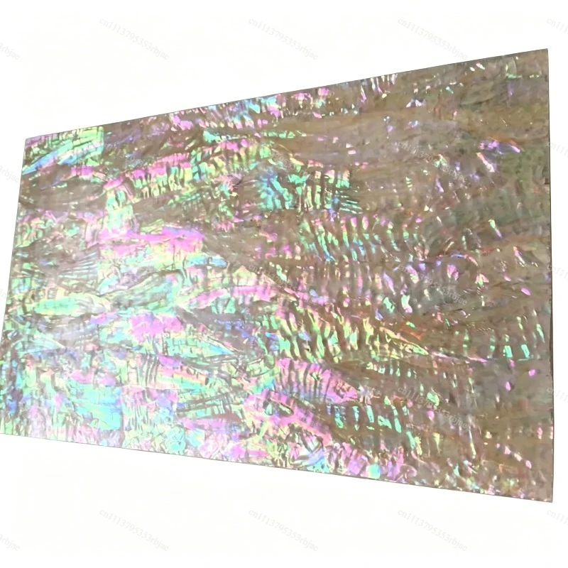 0.5mm Thick Double-sided Natural Abalone Shell Paper Colorful Mother of Pearl Slices DIY Home Decor Material Crafts Carved Inlay