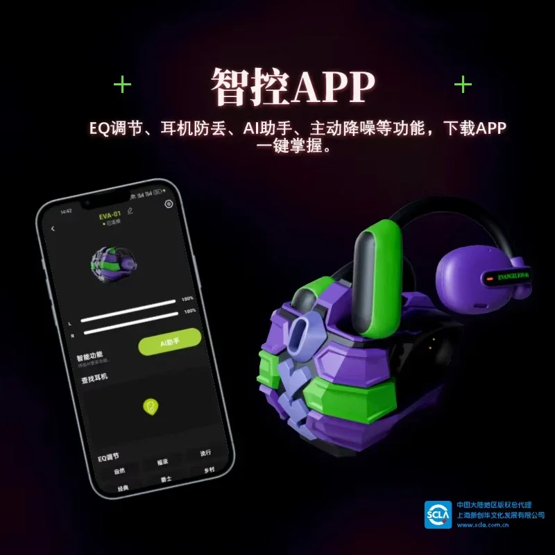 Горячая Распродажа, новые открытые Bluetooth-наушники Xiangbizi EVA-01, фирменные фирменные наушники с активным шумоподавлением для игр/спорта, умные наушники, работа с