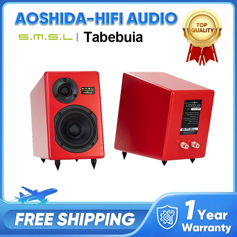 SMSL Tabebuia 10th Anniversary HIFI Speaker Wind Suzuki Speaker Bookshelf Speaker Specially Designed Wavecor Bass Unit Speaker