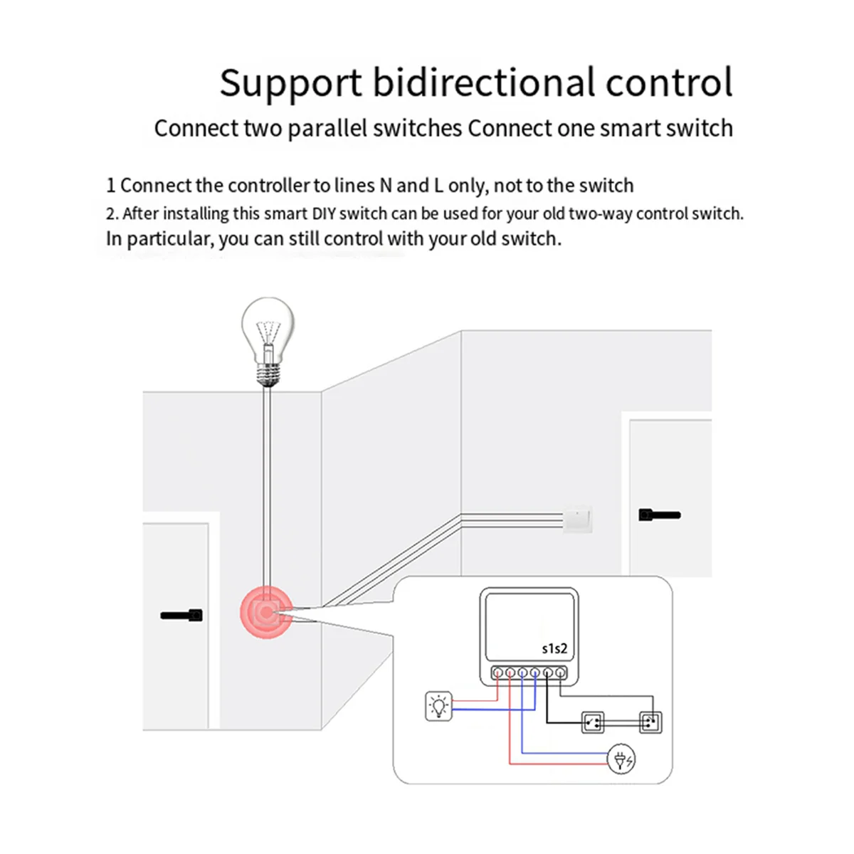 ABJZ Tuya 16A MINI Wifi Switch DIY 1-Way التحكم عن بعد الموقت التتابع أتمتة للعمل الحياة الذكية