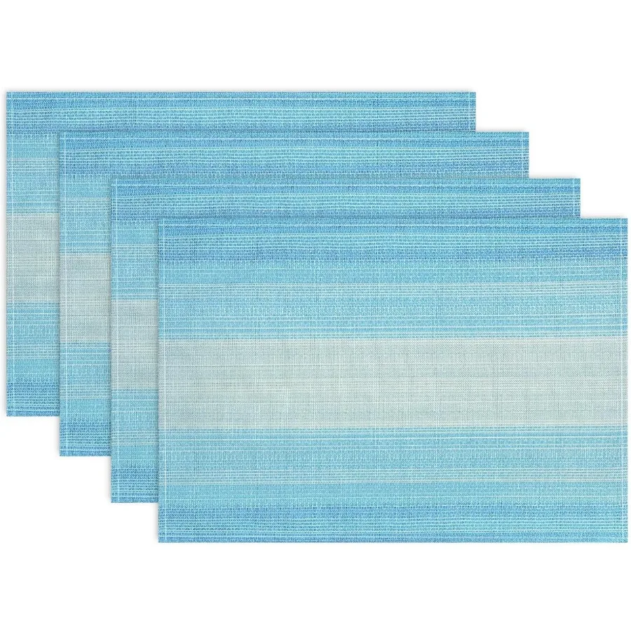 

Салфетки Набор из 4 моющихся ковриков для столовых приборов 12x18 Ih Легко чистящиеся термостойкие коврики для столовых приборов Протираемые салфетки для праздника