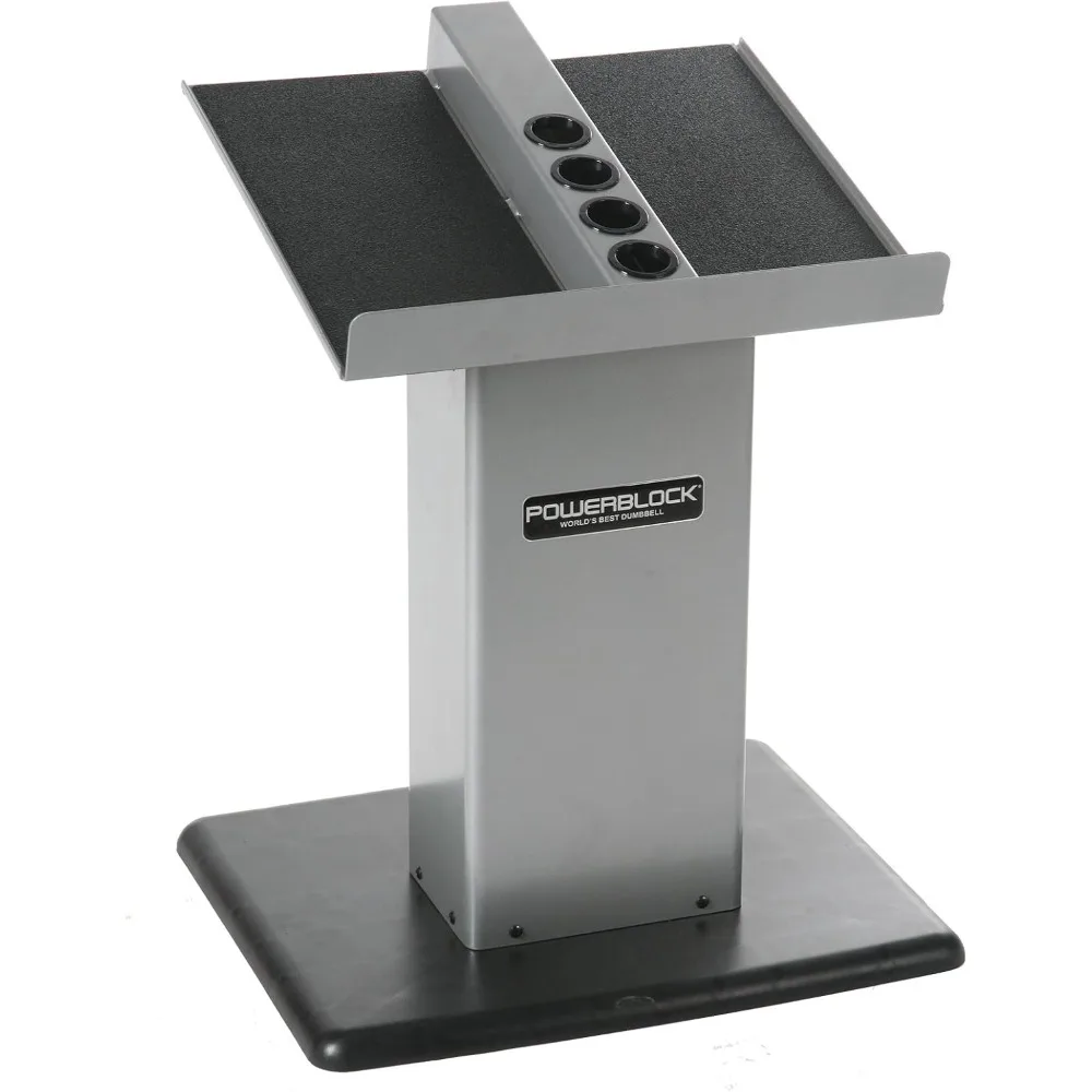 

Large Column Stand, Dumbbell Rack & Weight Rack,Silver/black