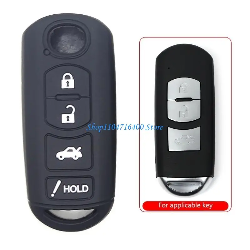 

y1gd Car Keys Case Cover Skin Remote Keys Case Silicone Cover For 2 3 6 Demio