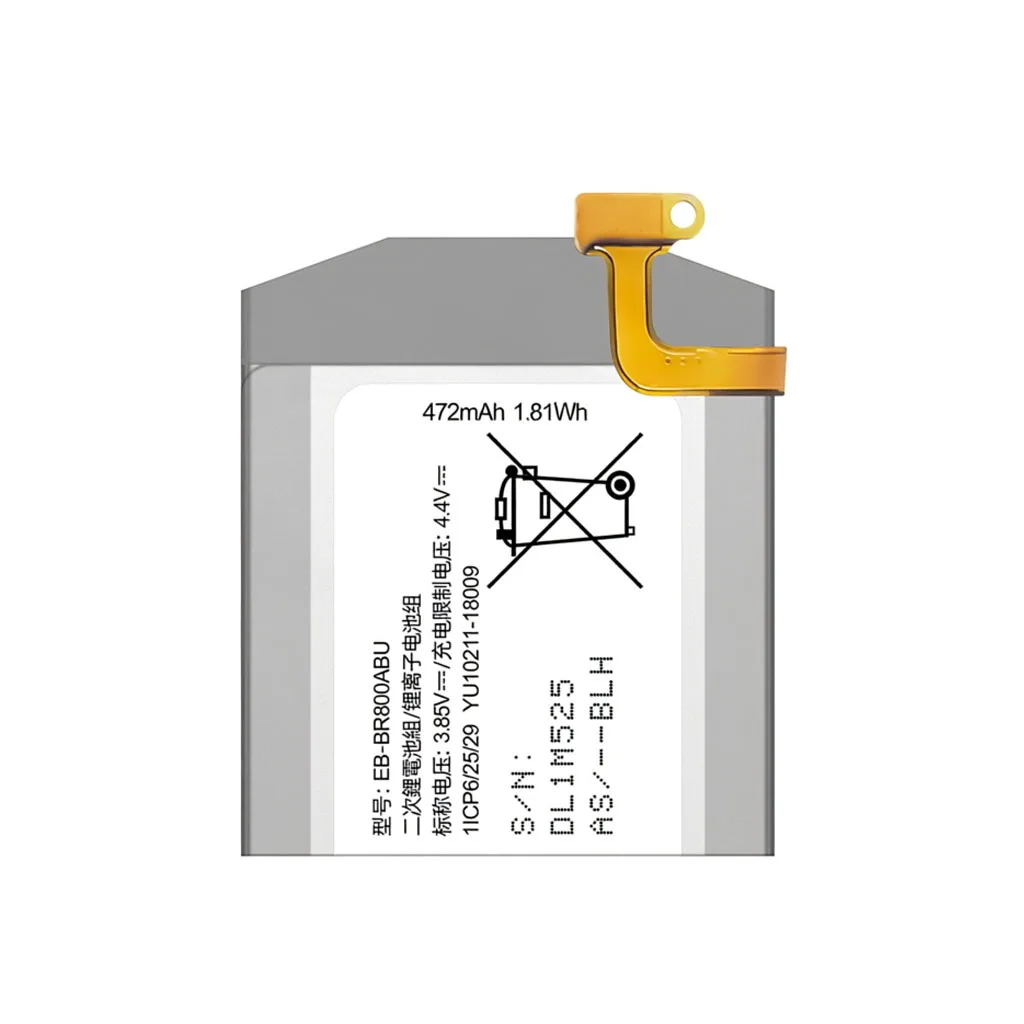 Replacement Battery For Samsung  EB-BR800ABU, GH43-04855A for Samsung Galaxy Watch 46mm, S46mm SM-R800 SM-R805 SM-R810+free tool