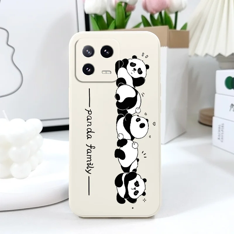 Frantic الباندا جراب هاتف ل Xiaomi Mi 15 14 14T 13 13T 12 12X 12T 12S 11 11T 10 10T 9 9T Pro Lite غطاء سيليكون سائل #3