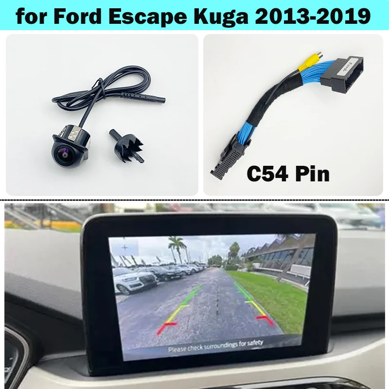 

Для Ford Escape Kuga C520 2013 ~ 2019 SYNC 2 3 OEM-экран. Дополнительная камера заднего вида HD с ночным видением, аксессуары в стиле OEM.