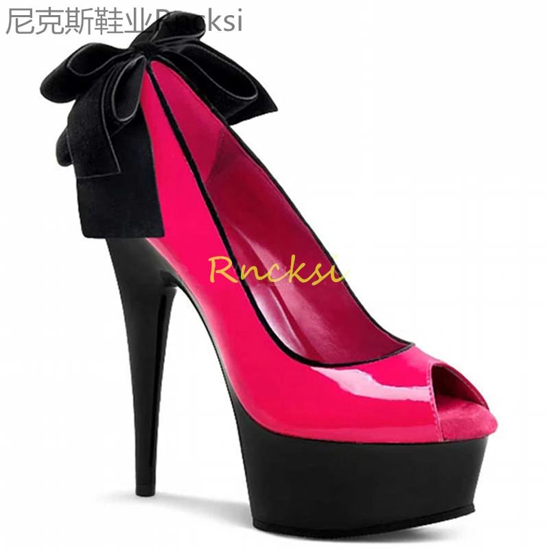 

15cm New high-heeled shoes with stiletto heel and round head women's fashion temperament Joker women's shoes