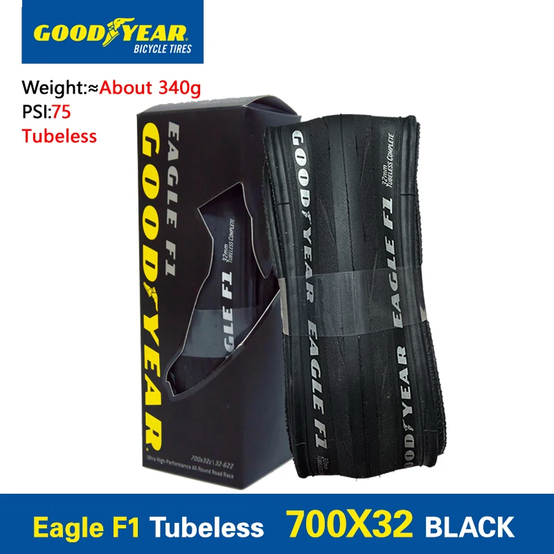 Goodyear Eagle F1 Supersport 700x28C Tubeless Road Bike Tire