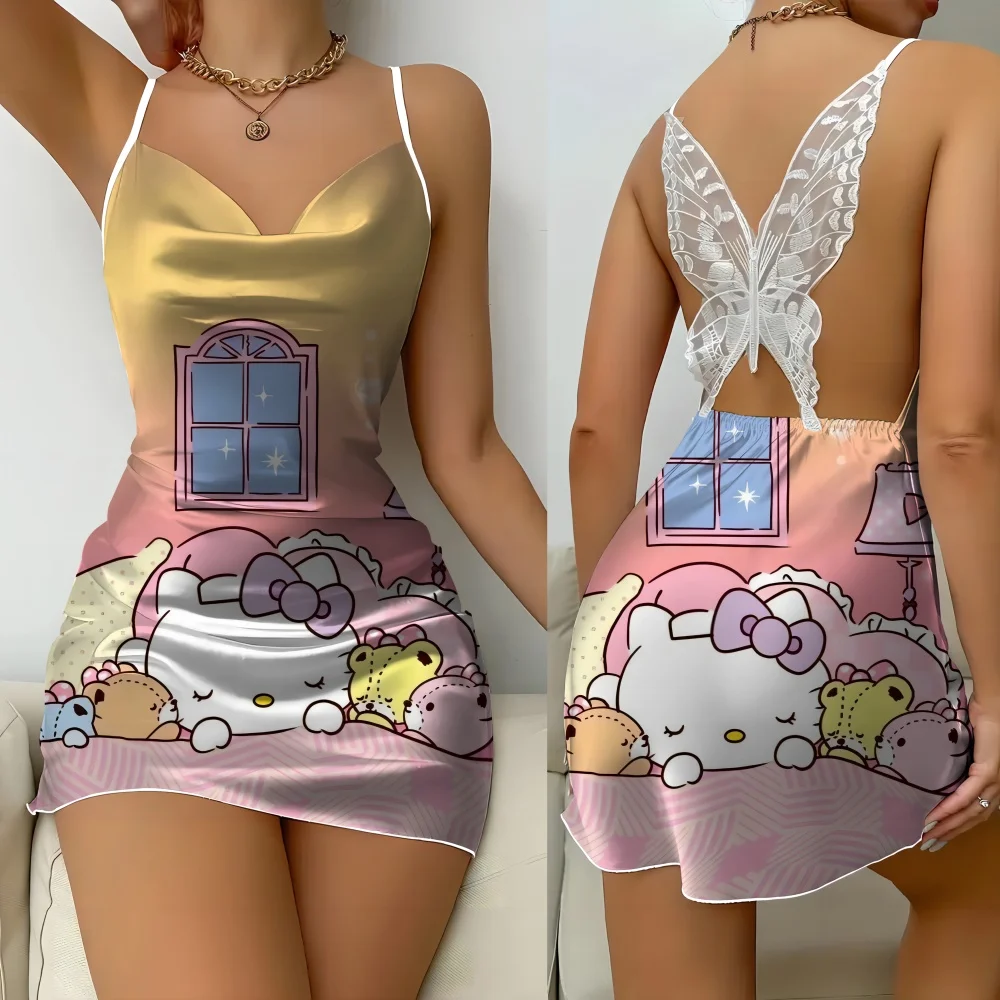 Women Pajama Summer Woman 2024 Mickey Sexy Slip Women Sleepwear One Piece Dress New Women's Pajamas Woman Free Shipping Cheap