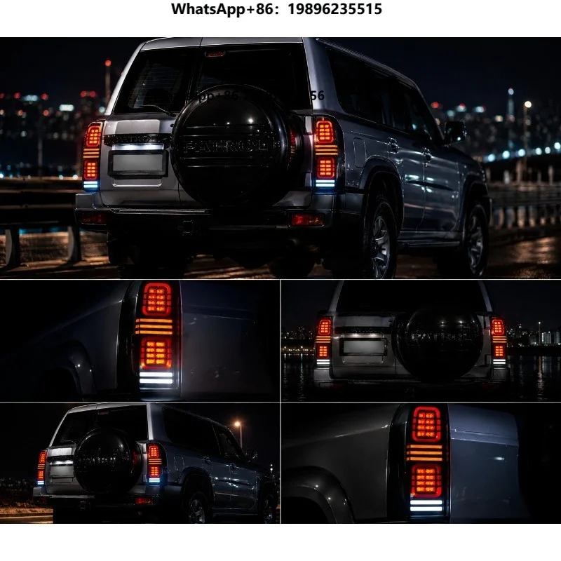 For Patrol Y61 2005-2016 LED Tail Light Assembly Rear Lamp Brake Turn Signal Replacement Car Styling Auto Accessories