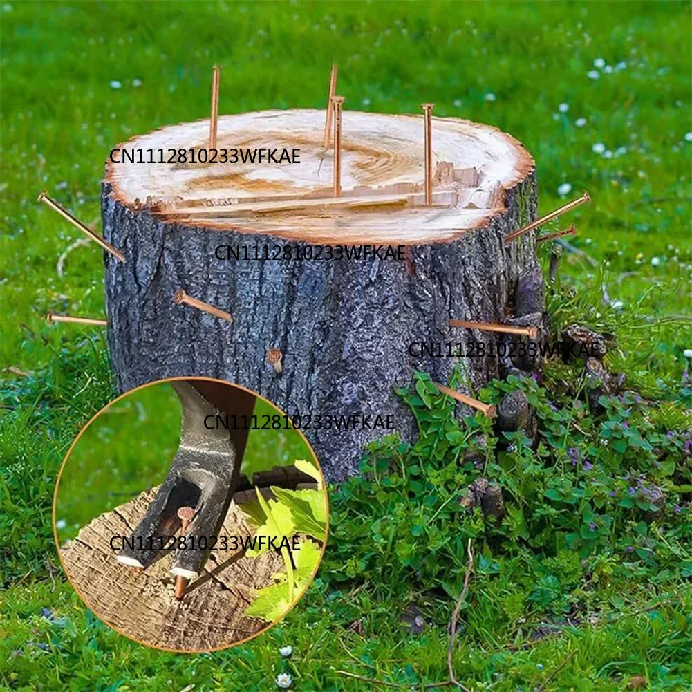 15pcs 2inch Copper Nails Tree Killer Nails Copper Tree Stump Killer For Killing Trees Stump Root Stump Removal Spikes Hardware