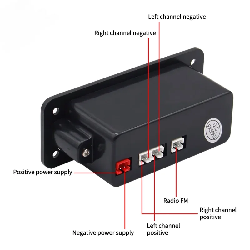 Placa decodificadora de Bluetooth MP3/WMA/WAV, módulo de áudio, amplificador 2x3W, USB sem fio, SD, rádio TF, AUX, FM, jogador, acessórios do carro, 5V