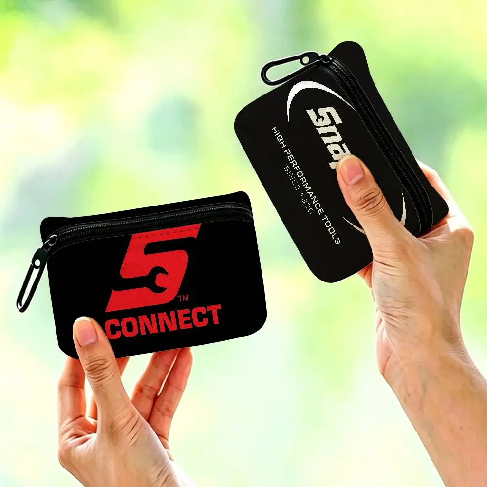 Tool Brand S-Snap-O-On Portable Oxford Fabric Mini Wallet Carabiner Design Small Coin Bag For Cards Keys Earphones